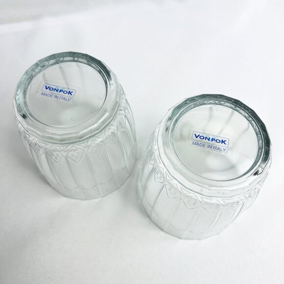 Vintage Whiskey Glasses Von Pok Cocktail Liquor Barware Made in Italy 2 pcs - Picture 5 of 8